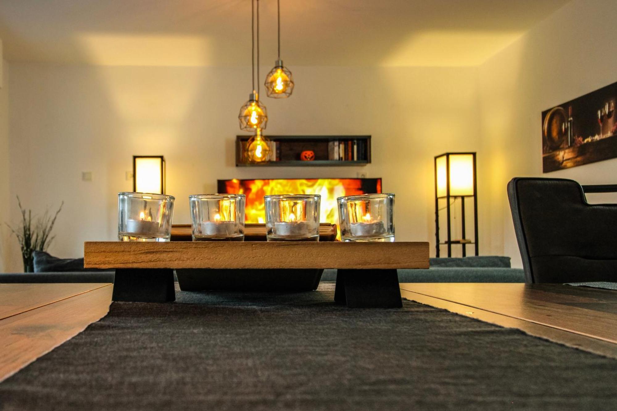 Moderne Fewo Sky Netflix Terrasse Burgblick Boxspringbett Waschtrockner 불라이 외부 사진
